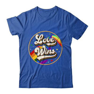LGBTQ Love Wins Gay Pride LGBT Rainbow Flag Vintage Shirt & Tank Top | siriusteestore