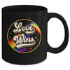 LGBTQ Love Wins Gay Pride LGBT Rainbow Flag Vintage Mug | siriusteestore