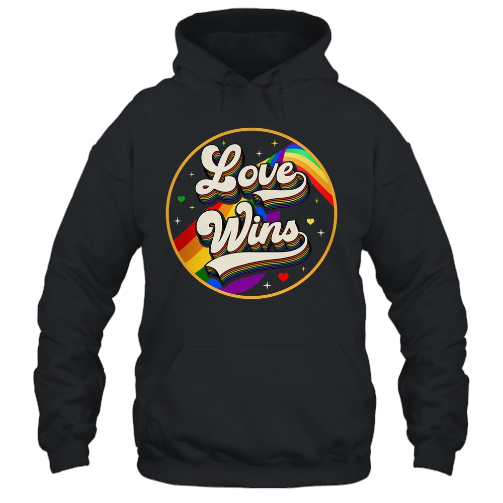 LGBTQ Love Wins Gay Pride LGBT Rainbow Flag Vintage Shirt & Tank Top | siriusteestore