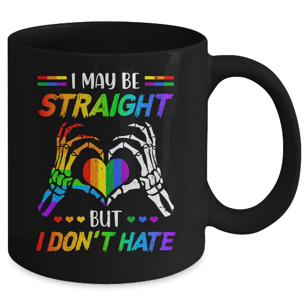 LGBT I May Be Straight But I Don't Hate LGBT Gay Pride Mug | siriusteestore