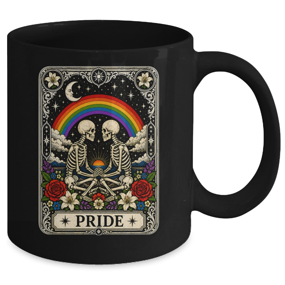 LGBT Tarot Skeleton Gay Pride LGBTQ Equal Rights Transgender Mug | siriusteestore