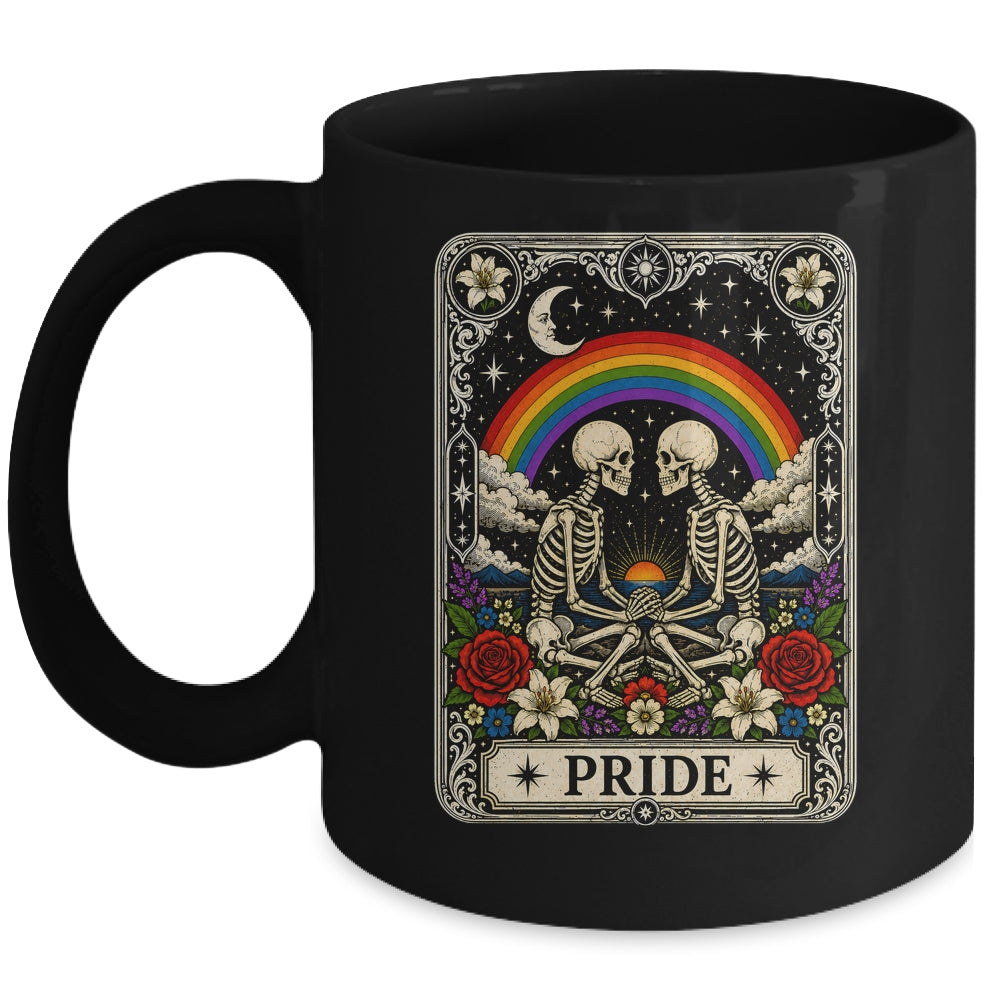 LGBT Tarot Skeleton Gay Pride LGBTQ Equal Rights Transgender Mug | siriusteestore