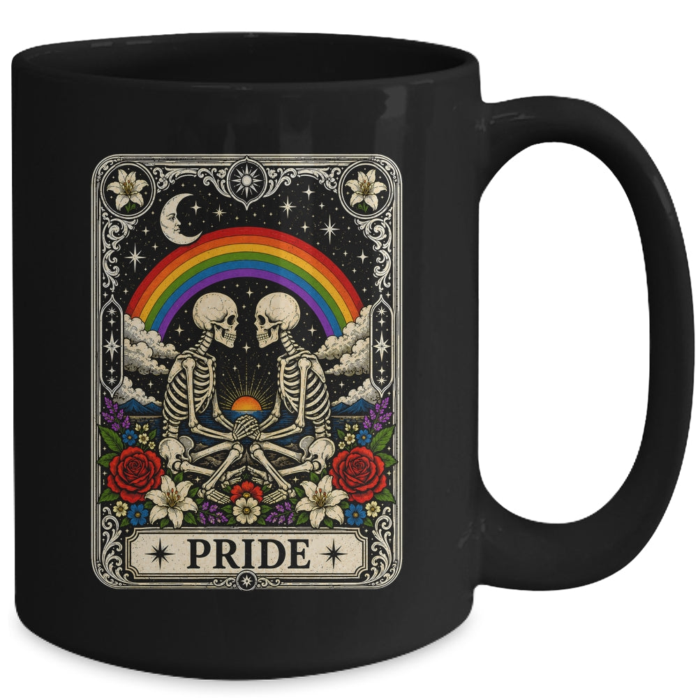 LGBT Tarot Skeleton Gay Pride LGBTQ Equal Rights Transgender Mug | siriusteestore