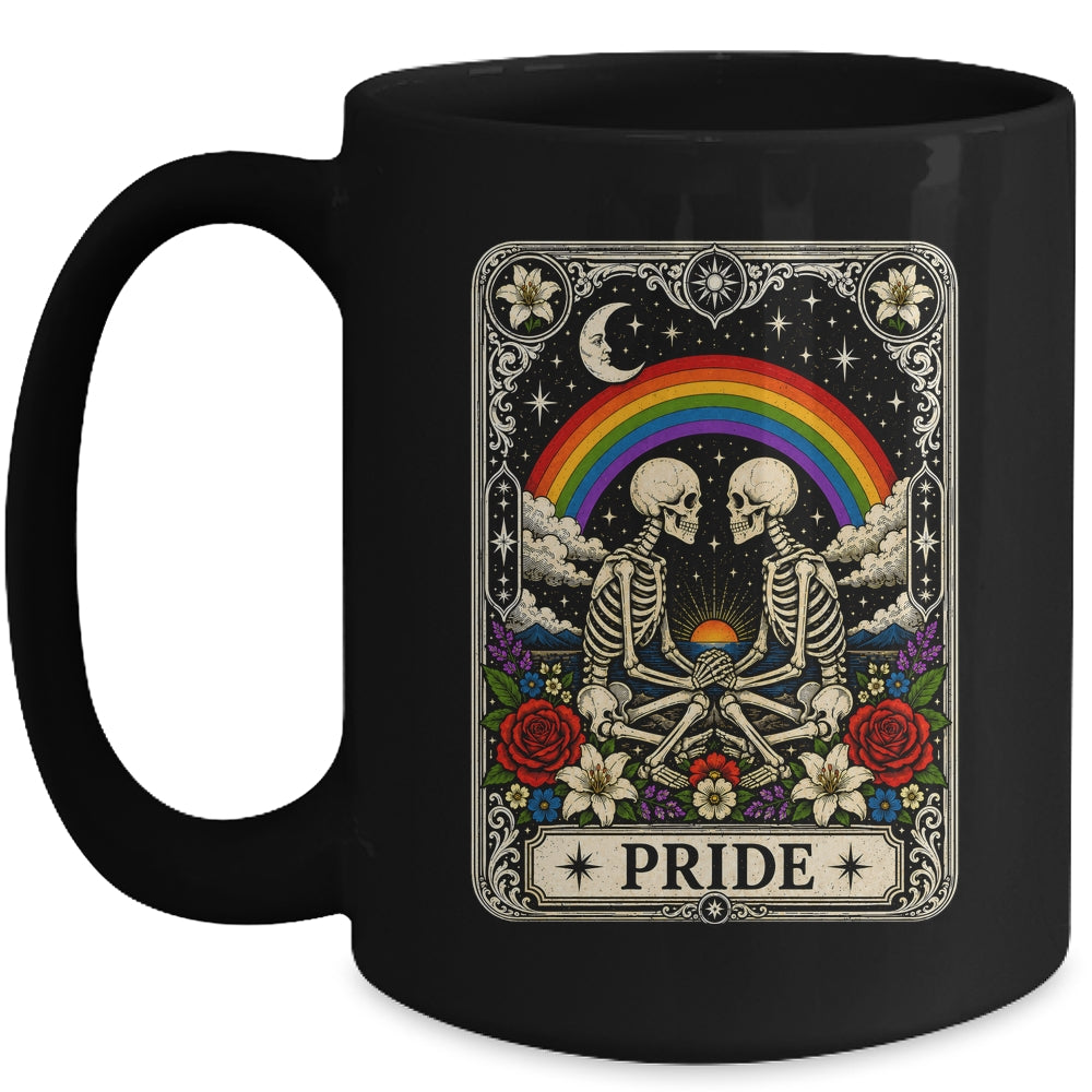 LGBT Tarot Skeleton Gay Pride LGBTQ Equal Rights Transgender Mug | siriusteestore