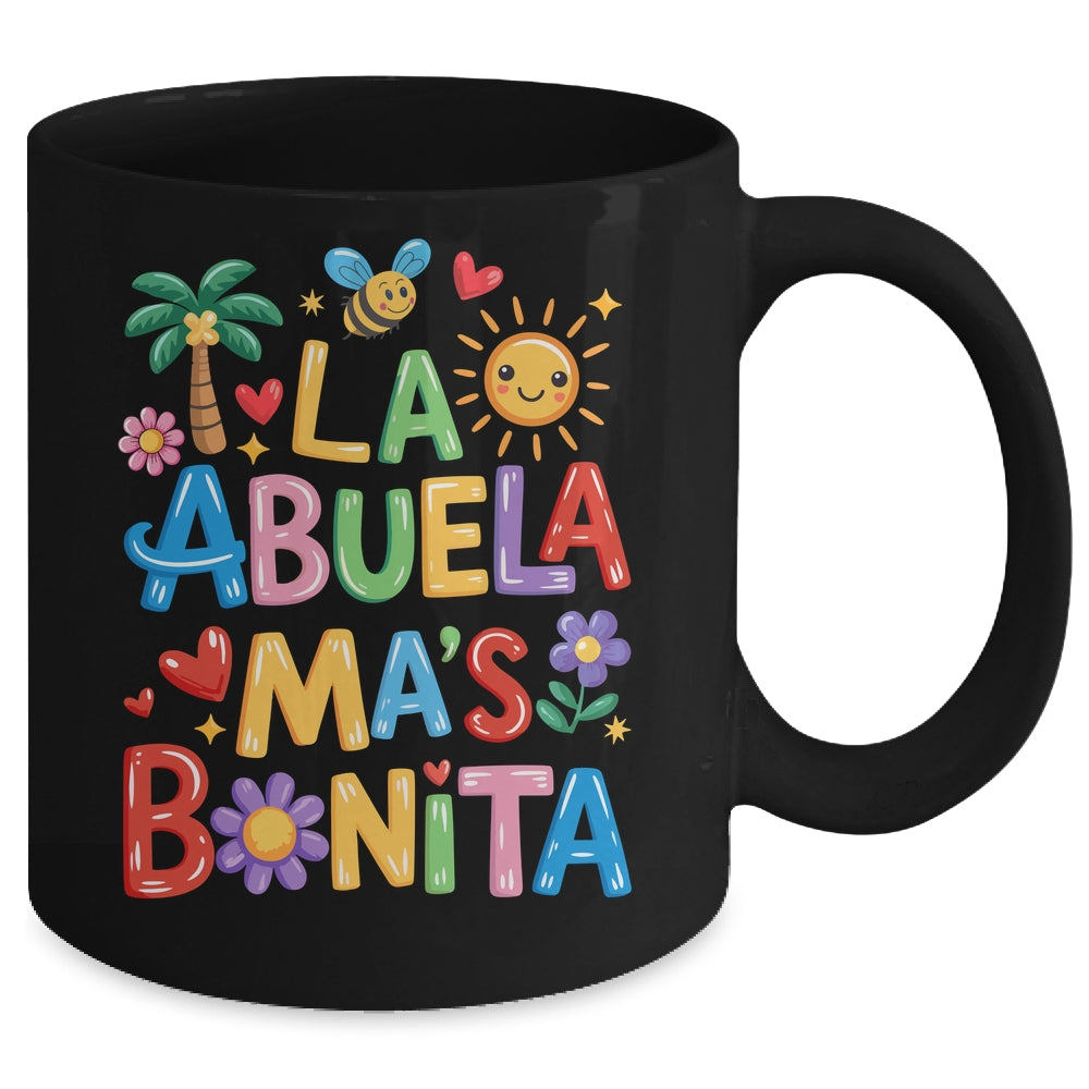 La Abuela Más Bonita Mom Cute Abuela Grandma Mother's Day Mug | siriusteestore
