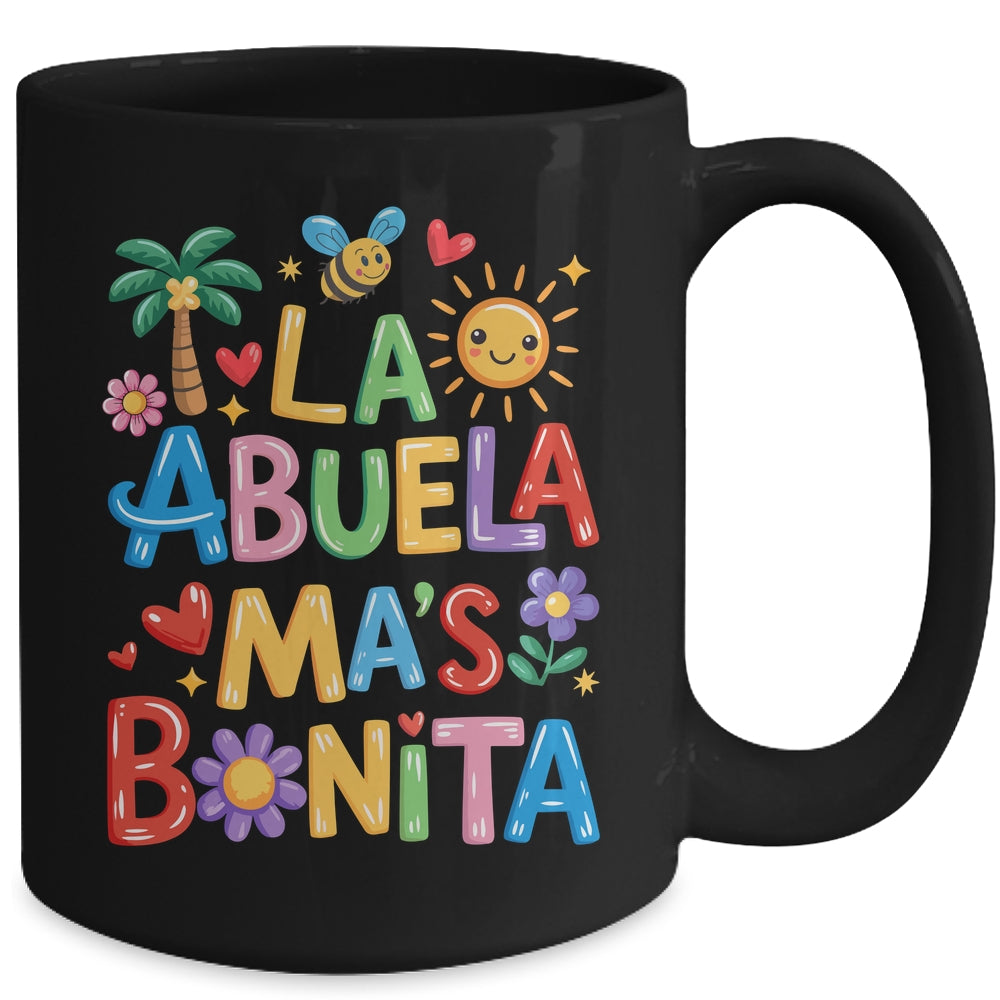 La Abuela Más Bonita Mom Cute Abuela Grandma Mother's Day Mug | siriusteestore