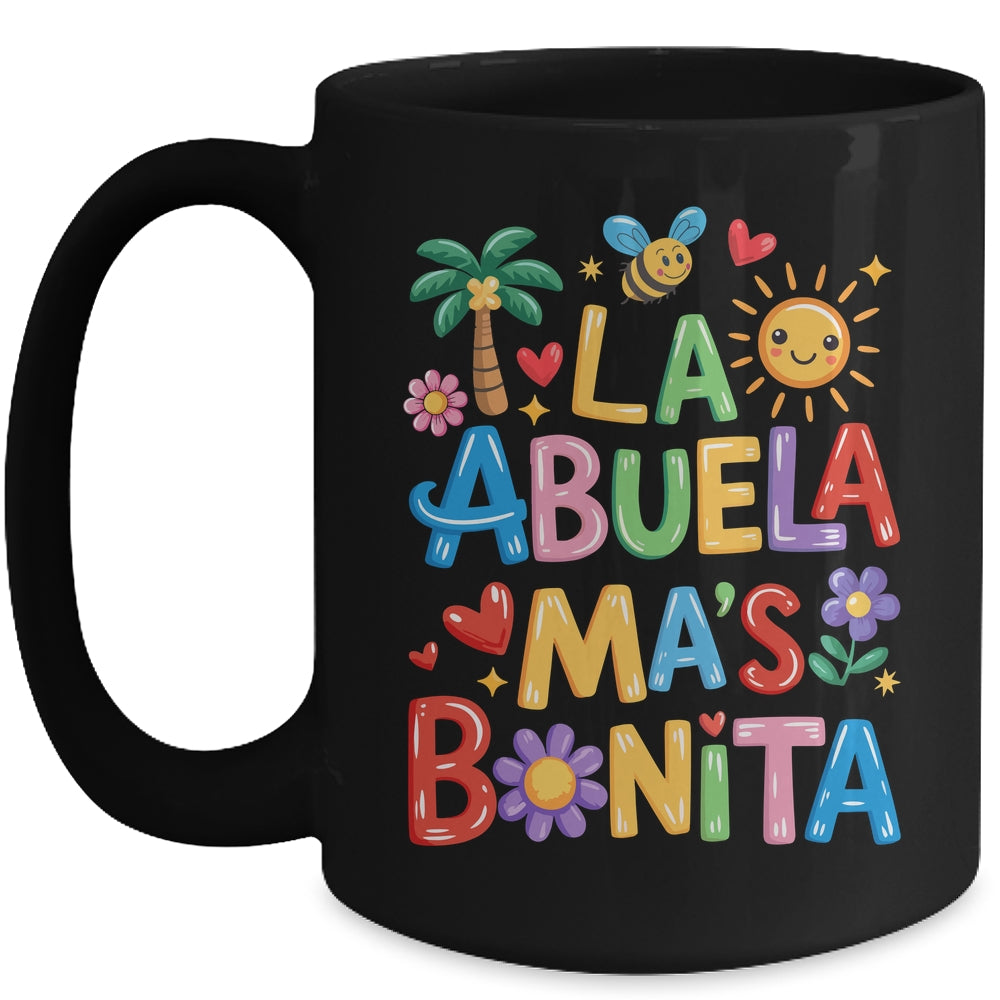 La Abuela Más Bonita Mom Cute Abuela Grandma Mother's Day Mug | siriusteestore