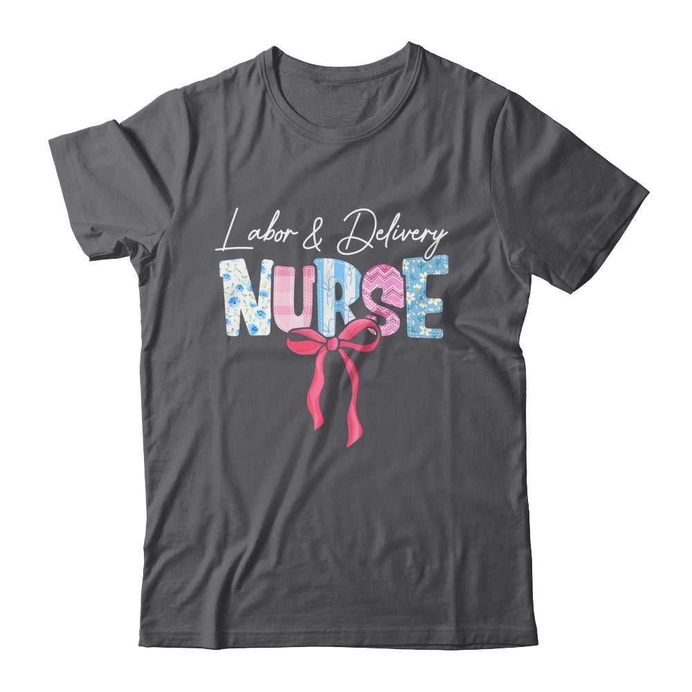 Labor And Delivery L&D Nurse Coquette Bow Nursing Nurse Life Shirt & Tank Top | siriusteestore