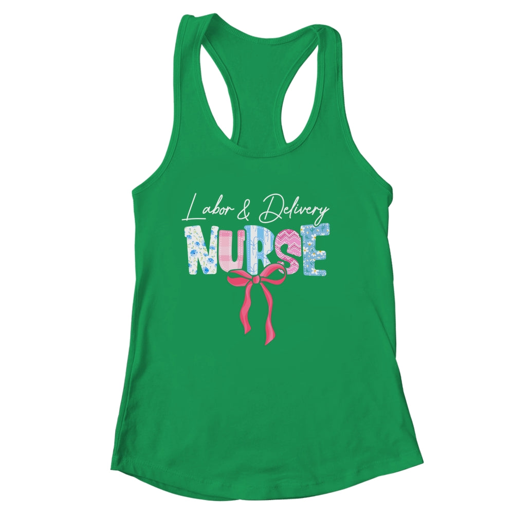 Labor And Delivery L&D Nurse Coquette Bow Nursing Nurse Life Shirt & Tank Top | siriusteestore