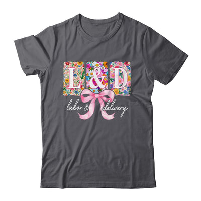 Labor And Delivery Nurse Spring Coquette Bow L&D Nurse Shirt & Tank Top | siriusteestore