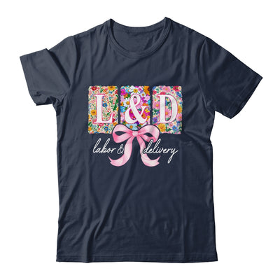 Labor And Delivery Nurse Spring Coquette Bow L&D Nurse Shirt & Tank Top | siriusteestore