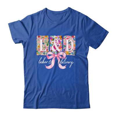 Labor And Delivery Nurse Spring Coquette Bow L&D Nurse Shirt & Tank Top | siriusteestore