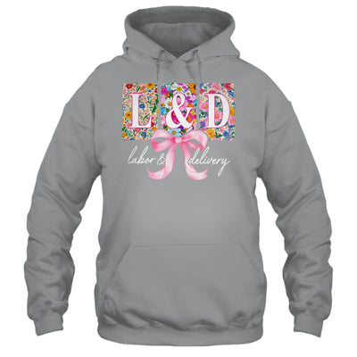 Labor And Delivery Nurse Spring Coquette Bow L&D Nurse Shirt & Tank Top | siriusteestore