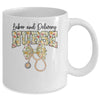 Labor And Delivery Nurse Stethoscope Coquette Bow Graduation Mug | siriusteestore