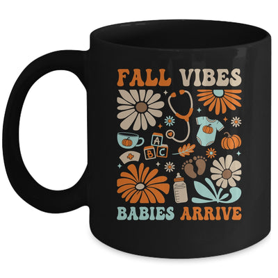 Labor & Delivery Nurse Boho Floral Autumn Stethoscope Fall Mug | siriusteestore