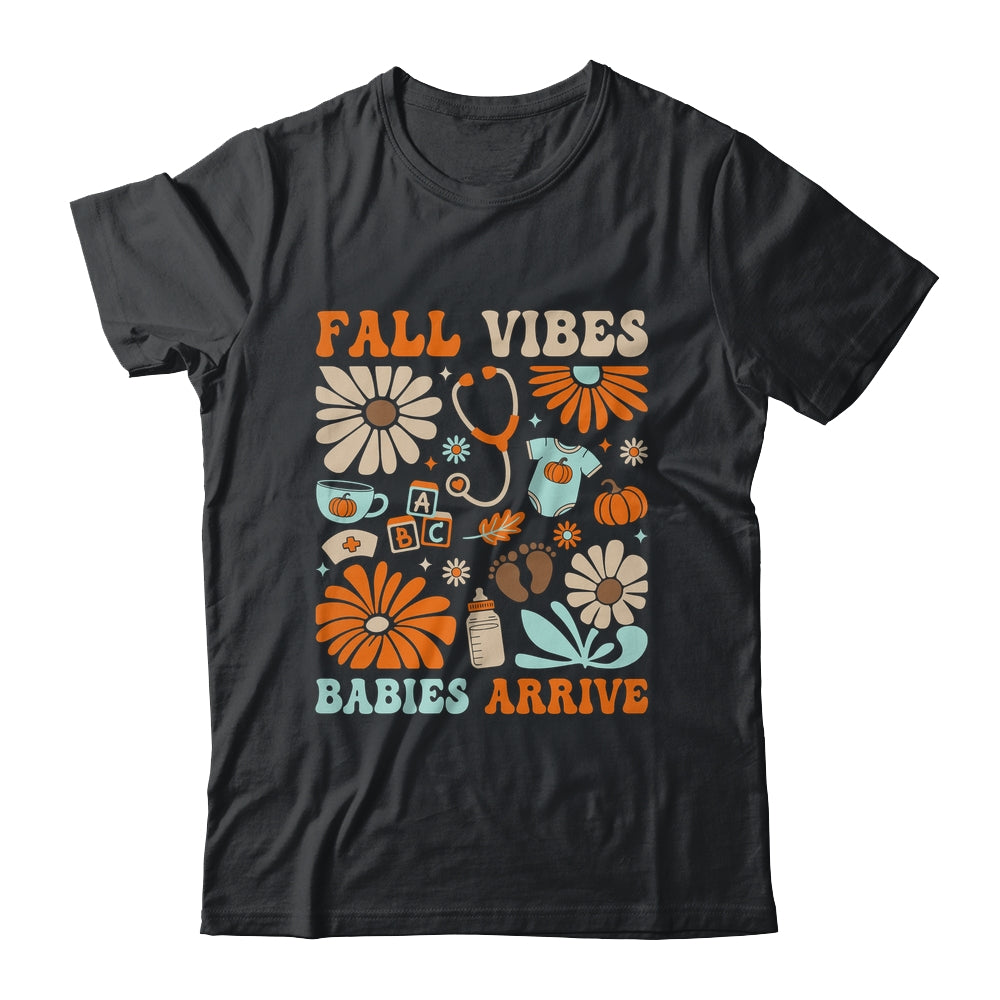 Labor & Delivery Nurse Boho Floral Autumn Stethoscope Fall Shirt & Sweatshirt | siriusteestore