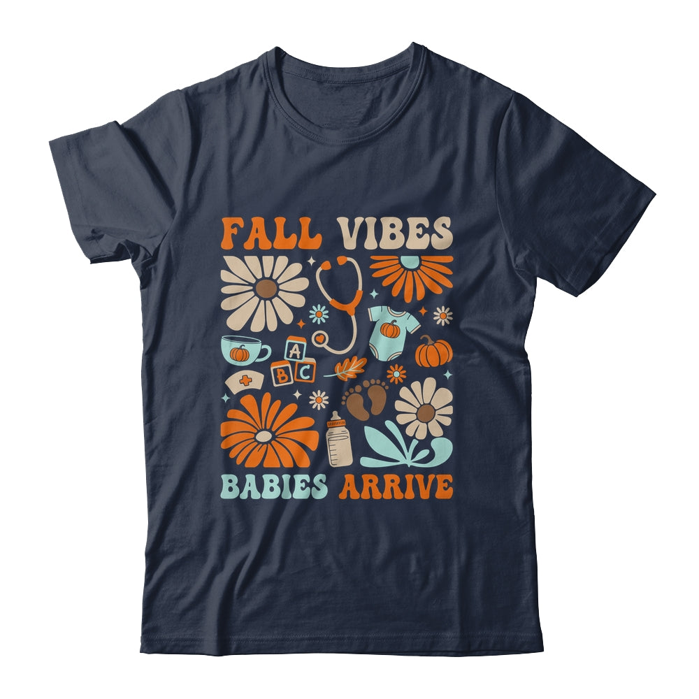 Labor & Delivery Nurse Boho Floral Autumn Stethoscope Fall Shirt & Sweatshirt | siriusteestore