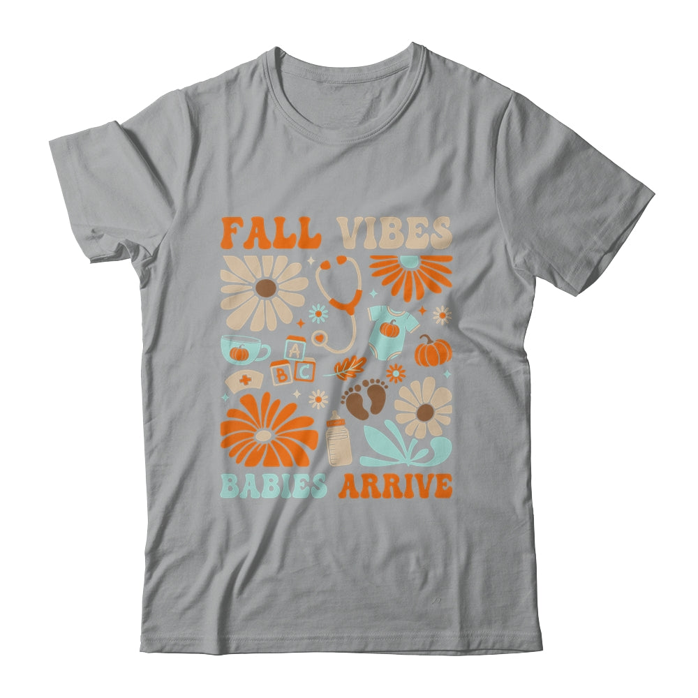 Labor & Delivery Nurse Boho Floral Autumn Stethoscope Fall Shirt & Sweatshirt | siriusteestore