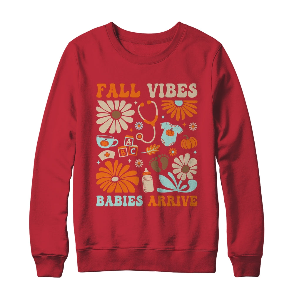 Labor & Delivery Nurse Boho Floral Autumn Stethoscope Fall Shirt & Sweatshirt | siriusteestore