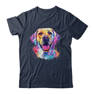 Labrador Mom Lover Puppy Dog Watercolor Tie Dye Painting Shirt & Tank Top | siriusteestore