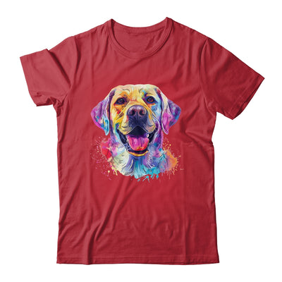 Labrador Mom Lover Puppy Dog Watercolor Tie Dye Painting Shirt & Tank Top | siriusteestore