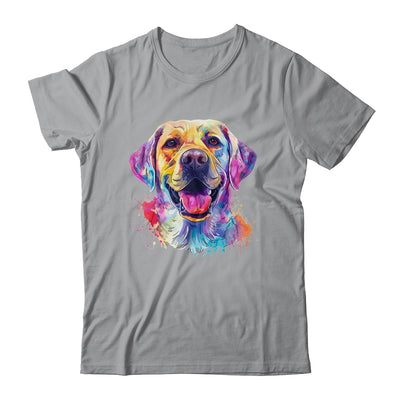 Labrador Mom Lover Puppy Dog Watercolor Tie Dye Painting Shirt & Tank Top | siriusteestore