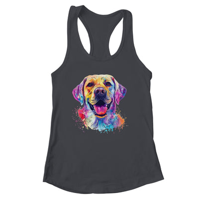 Labrador Mom Lover Puppy Dog Watercolor Tie Dye Painting Shirt & Tank Top | siriusteestore