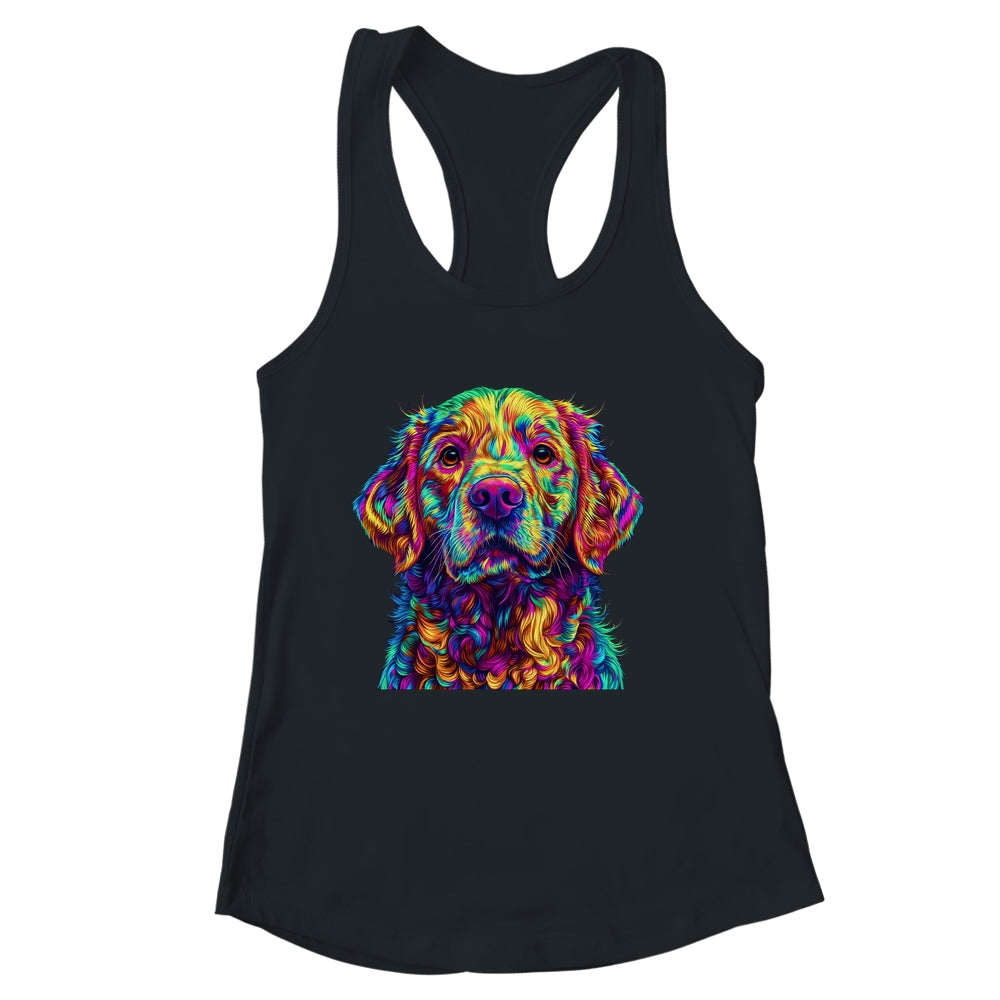Labrador Retriever Dog Colorful Face Dog Lover Men Women Shirt & Tank Top | siriusteestore