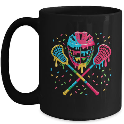 Lacrosse Drip Lax Sticks Helmet Melting Ice Cream Funny Mug | siriusteestore
