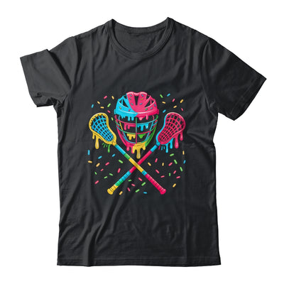Lacrosse Drip Lax Sticks Helmet Melting Ice Cream Funny Shirt & Tank Top | siriusteestore