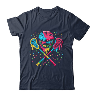 Lacrosse Drip Lax Sticks Helmet Melting Ice Cream Funny Shirt & Tank Top | siriusteestore