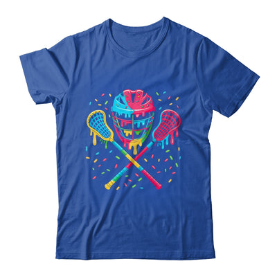 Lacrosse Drip Lax Sticks Helmet Melting Ice Cream Funny Shirt & Tank Top | siriusteestore