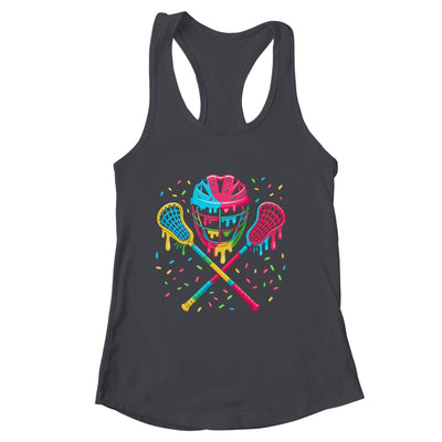 Lacrosse Drip Lax Sticks Helmet Melting Ice Cream Funny Shirt & Tank Top | siriusteestore