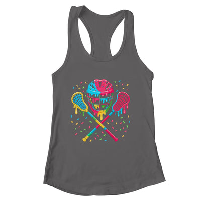 Lacrosse Drip Lax Sticks Helmet Melting Ice Cream Funny Shirt & Tank Top | siriusteestore