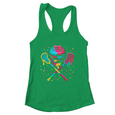 Lacrosse Drip Lax Sticks Helmet Melting Ice Cream Funny Shirt & Tank Top | siriusteestore