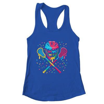 Lacrosse Drip Lax Sticks Helmet Melting Ice Cream Funny Shirt & Tank Top | siriusteestore