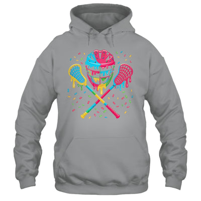 Lacrosse Drip Lax Sticks Helmet Melting Ice Cream Funny Shirt & Tank Top | siriusteestore
