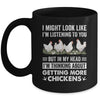 Lady Chicken Art For Men Women Rooster Farm Chicken Farmer Mug | siriusteestore