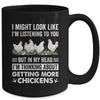 Lady Chicken Art For Men Women Rooster Farm Chicken Farmer Mug | siriusteestore