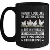 Lady Chicken Art For Men Women Rooster Farm Chicken Farmer Mug | siriusteestore