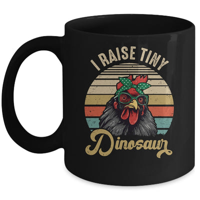 Lady Chicken Lover I Raise Tiny Dinosaurs Farmer Farm Mom Mug | siriusteestore