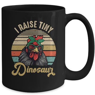 Lady Chicken Lover I Raise Tiny Dinosaurs Farmer Farm Mom Mug | siriusteestore