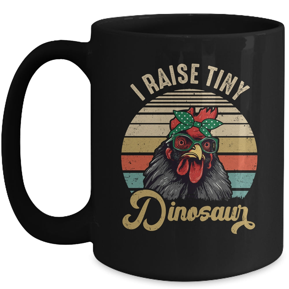Lady Chicken Lover I Raise Tiny Dinosaurs Farmer Farm Mom Mug | siriusteestore