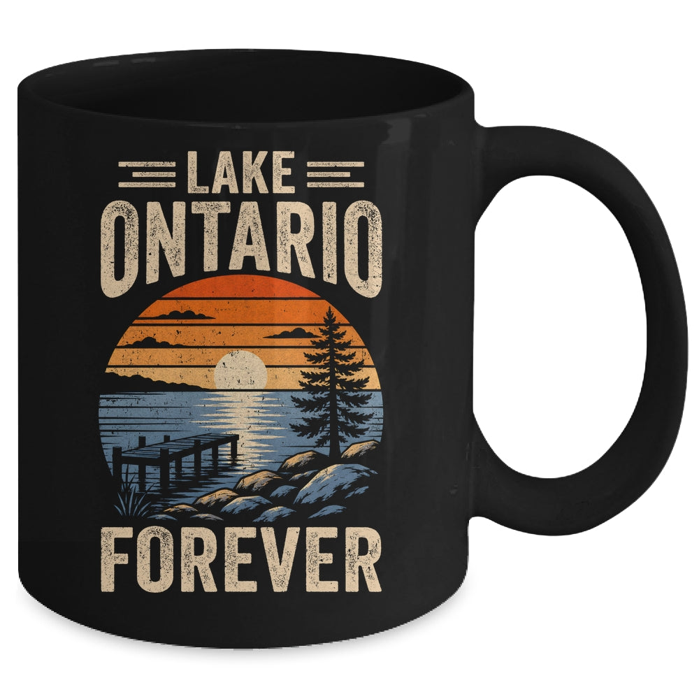 Lake Ontario Forever Retro Sunset Vintage Travel Lovers Mug | siriusteestore