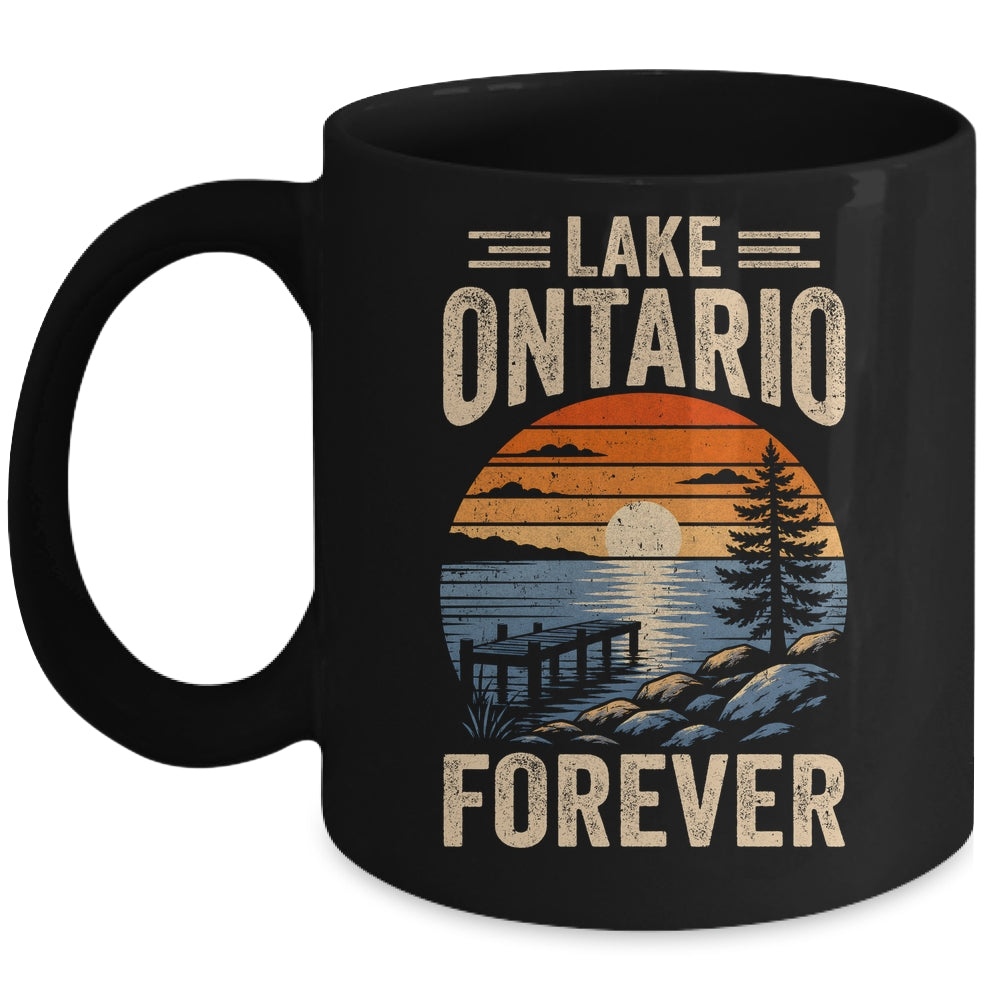 Lake Ontario Forever Retro Sunset Vintage Travel Lovers Mug | siriusteestore