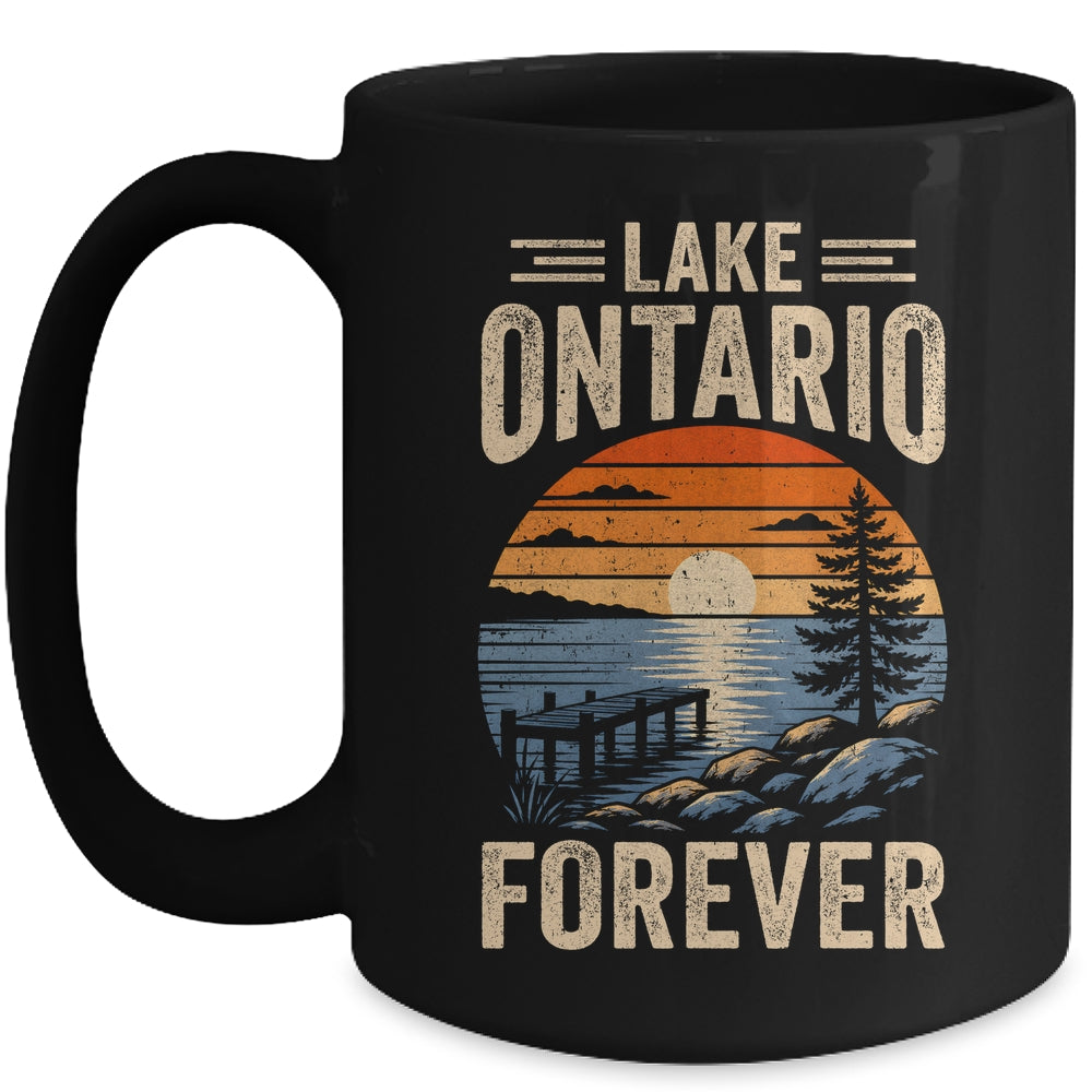 Lake Ontario Forever Retro Sunset Vintage Travel Lovers Mug | siriusteestore