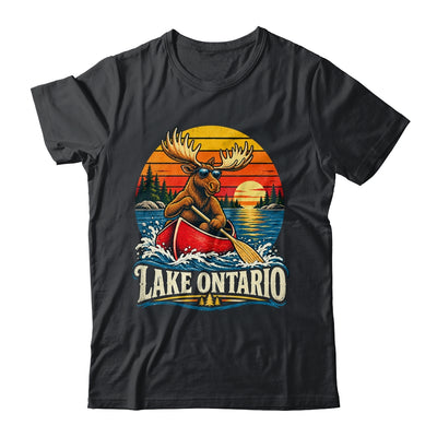 Lake Ontario Moose Canoe Vintage Outdoor Hiking Camping Shirt & Tank Top | siriusteestore