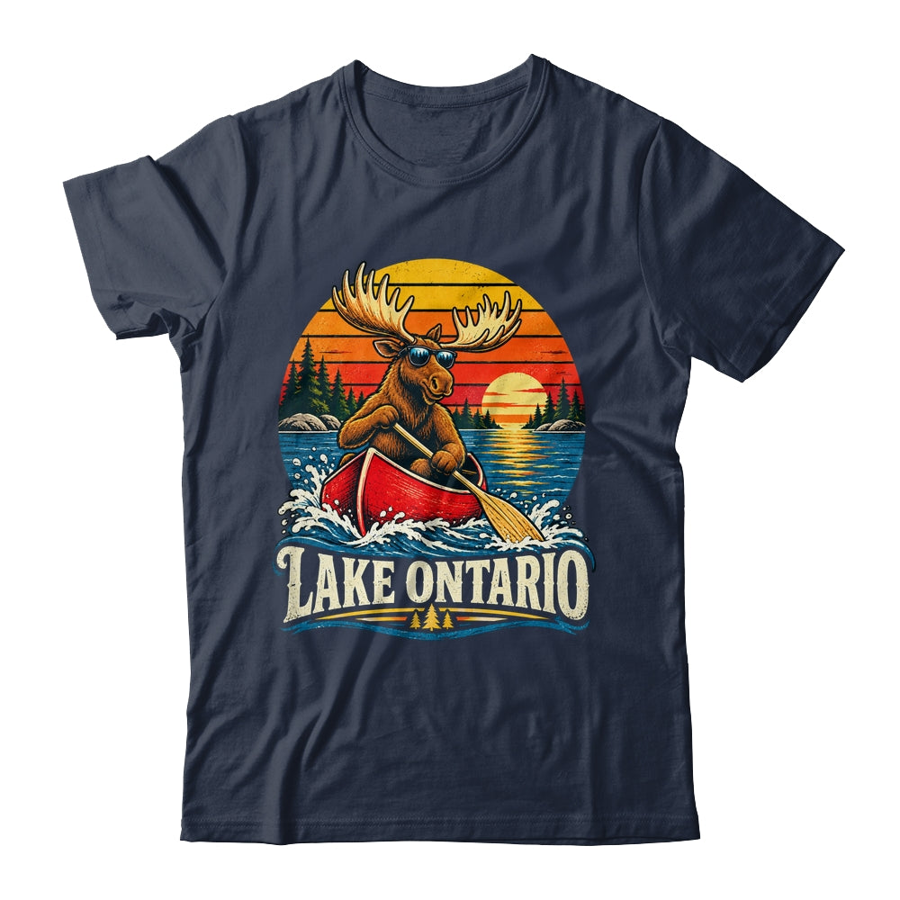 Lake Ontario Moose Canoe Vintage Outdoor Hiking Camping Shirt & Tank Top | siriusteestore