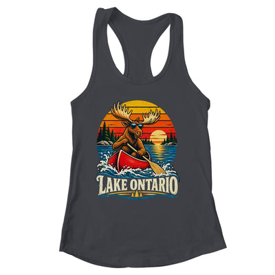 Lake Ontario Moose Canoe Vintage Outdoor Hiking Camping Shirt & Tank Top | siriusteestore