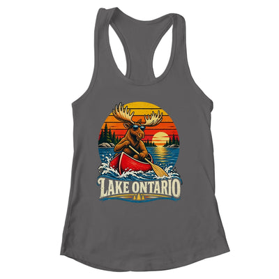 Lake Ontario Moose Canoe Vintage Outdoor Hiking Camping Shirt & Tank Top | siriusteestore